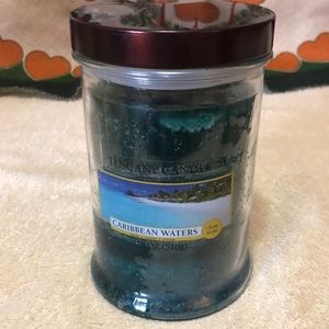 Langley Empire Candle Triple Pour, Mottled, 18oz Caribbean Waters 6”x4”